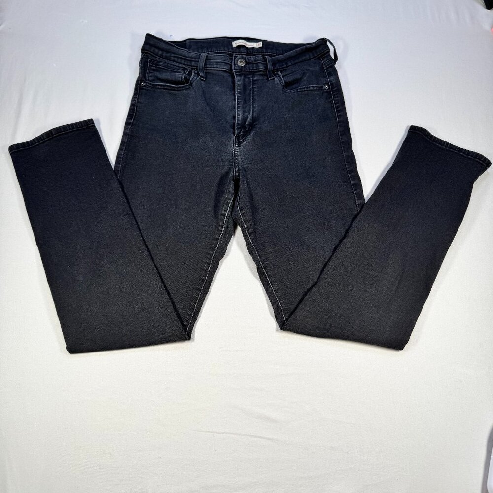 Levi’s 724 High Rise Straight Black Jeans 32x32